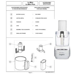 Pièces Détachées MAGIMIX MINI PLUS -Magimix Soldes Boutique eclate mini plus magimix 03 19949