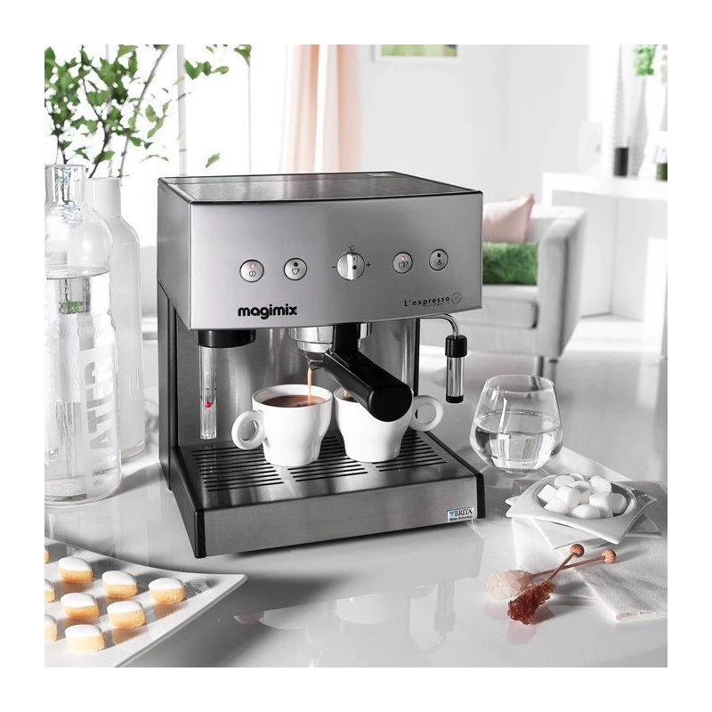 MAGIMIX Machine à Café Expresso Cafetière Automatique Dosettes/Café Moulu Chromé Mat 7 MAGIMIX Machine à Café Expresso Cafetière Automatique Dosettes/Café Moulu Chromé Mat – Image 7