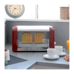 MAGIMIX Toaster Grille Pain électrique VISION Rouge -Magimix Soldes Boutique magimix toaster grille pain electrique vision rouge 1